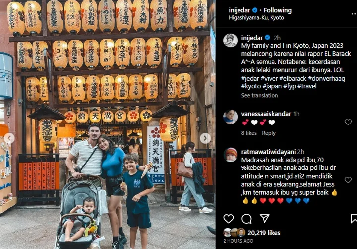 Jessica Iskandar Liburan ke Jepang