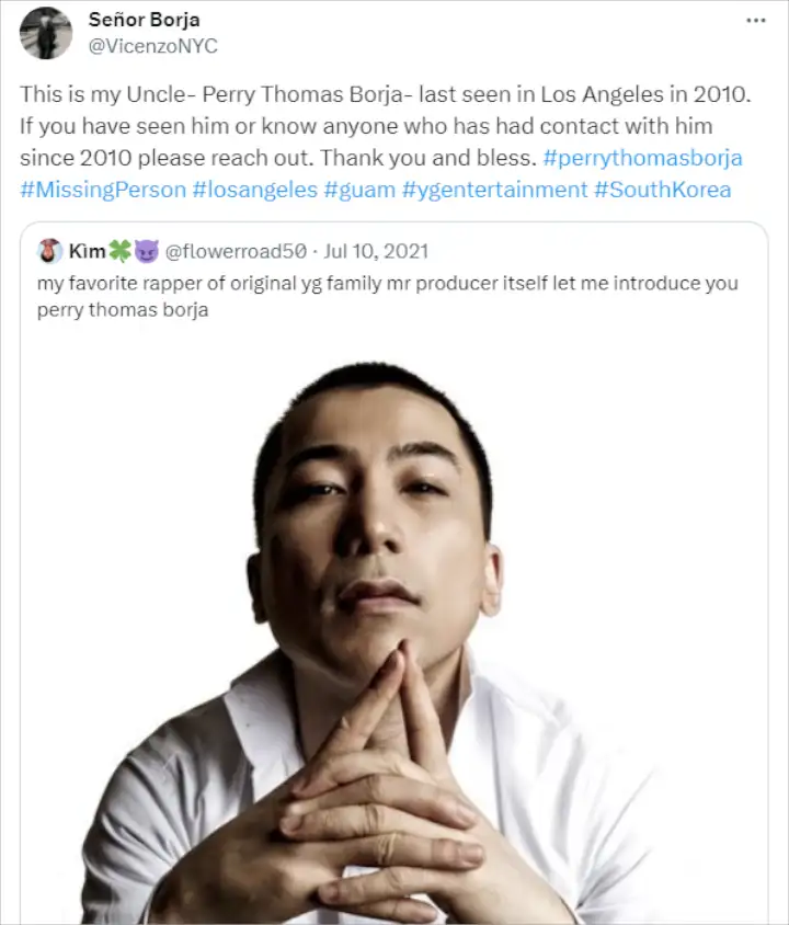 Terbaru Kerja Dengan BIGBANG, Perry Rapper YG Ent Hilang Selama 10 Tahun Lebih