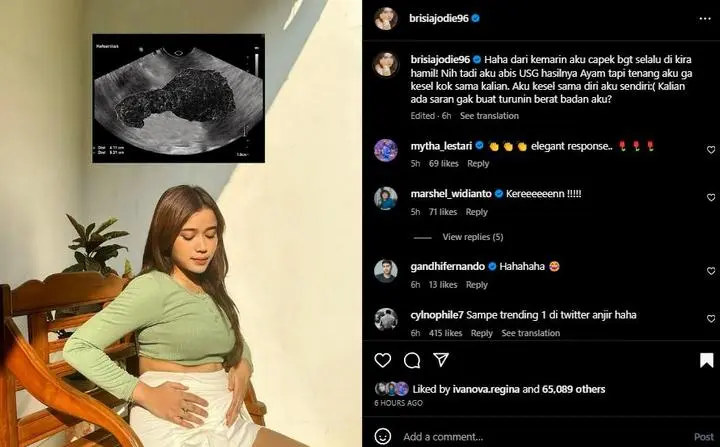Brisia Jodie Bantah Gosip Hamil