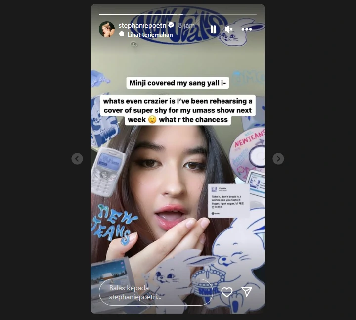 Stephanie Poetri Gemetar Lagunya Dicover Minji NewJeans dan Dipuji Habis-habisan