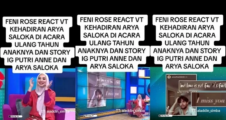 Feni Rose kena sentil netizen gara-gara bahas arya saloka dan putri anne
