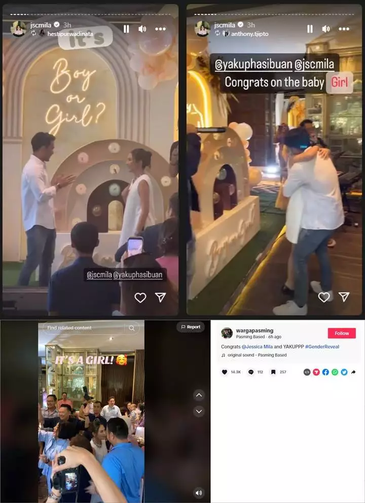 Jessica Mila dan Yakup Hasibuan Bakal Punya Anak Cewek, Reaksi Sang Ayah Mertua Disorot