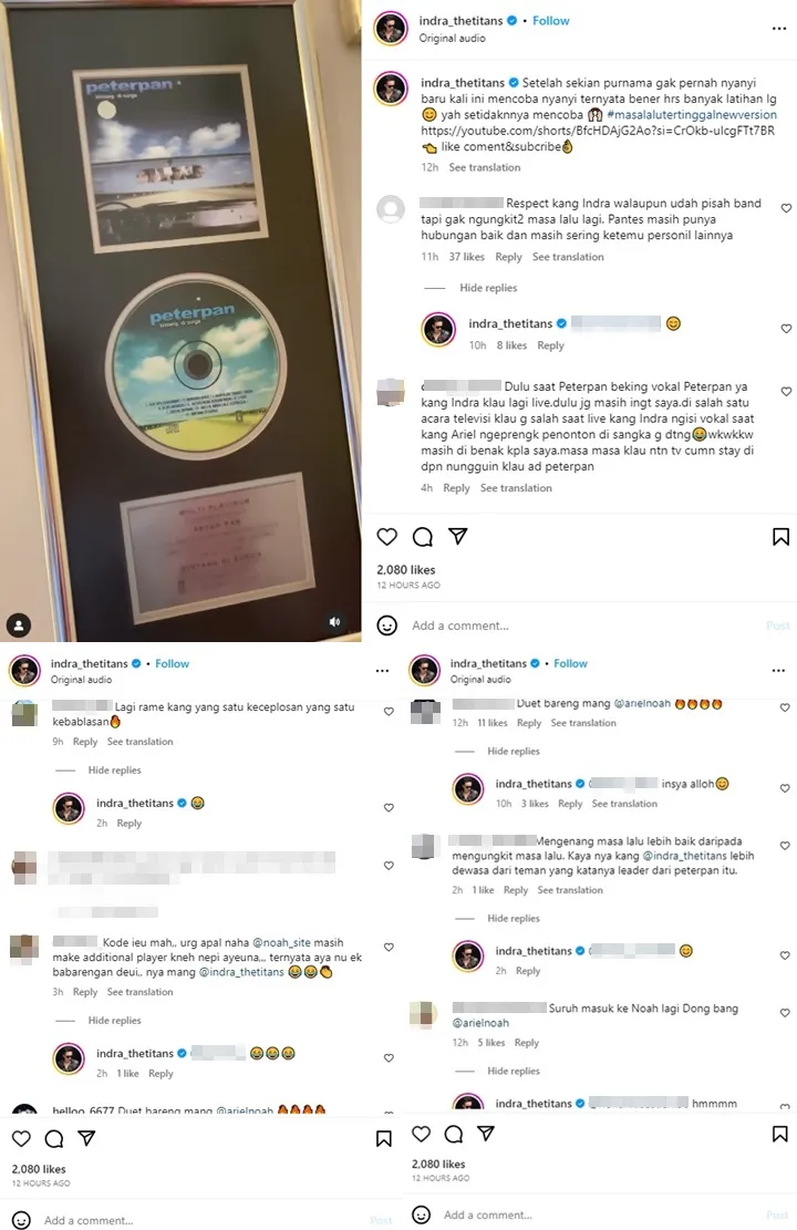 Ariel NOAH Geram Andika Koar-koar Merasa Jadi Korban, Indra Eks Peterpan Bereaksi