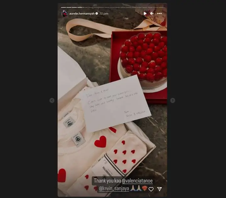 Aurel Hermansyah Segera Dikaruniai Anak Kedua, Valencia Tanoe-Kevin Sanjaya Kirim Hadiah Manis