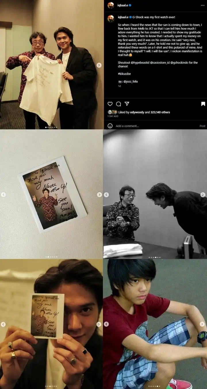 Iqbaal Ramadhan dan Penemu G-Shock