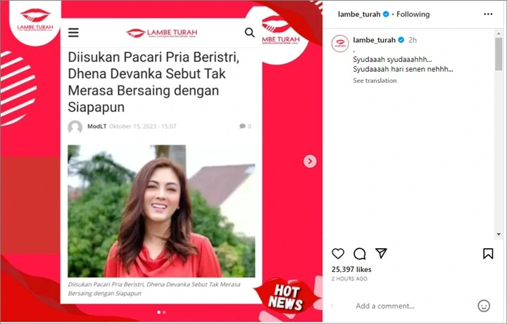 Dhena Devanka Minta Doa Usai Dituduh Pacari Suami Orang, Jonathan Frizzy Terseret
