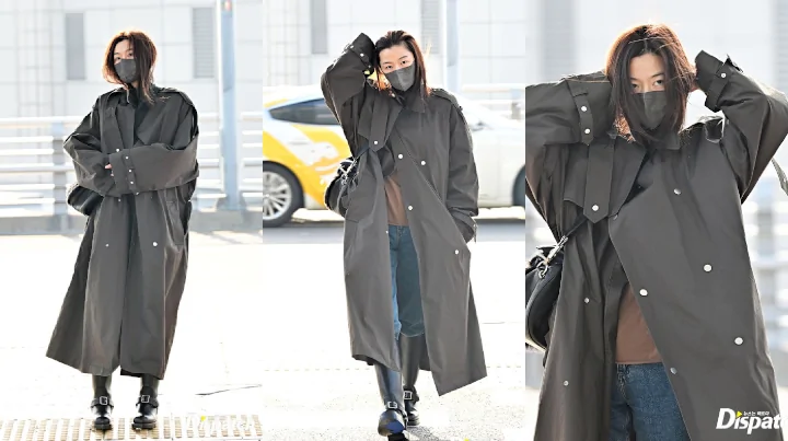 Tampil Minimalis, Jun Ji Hyun Jadikan Bandara Bak Peragaan Busana
