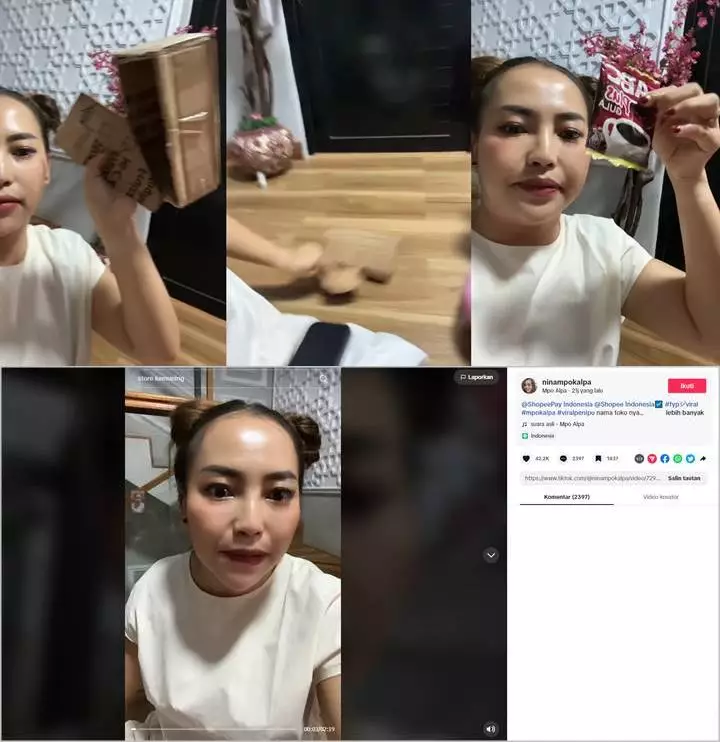 Mpok Alpa Banting Kardus Usai Ketipu Olshop, Beli Speaker Rp 5 Juta Tapi Cuma Dikirimi 1 Bungkus Kopi