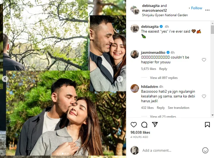 Sepupu Tampan Raisa Lamar Sang Kekasih di Jepang, Istri Hamish Daud Jadi Saksi?