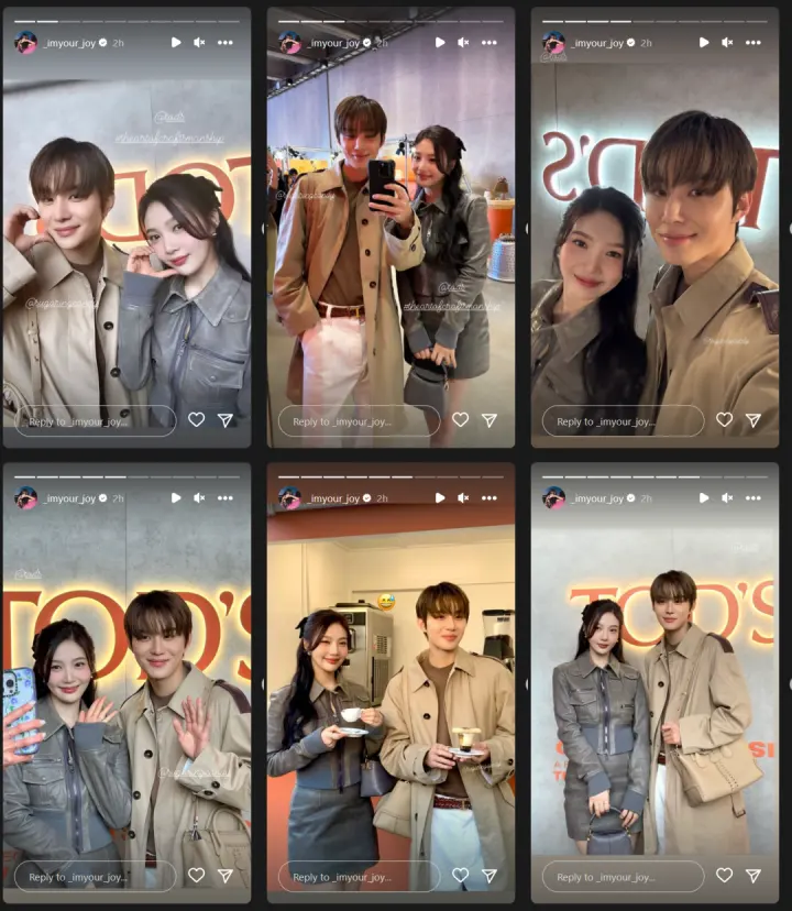 Joy Red Velvet bom foto bersama dengan Jungwoo NCT