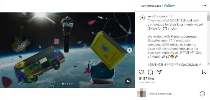 SEVENTEEN Syuting MV \'God of Music\' Sampai ke Luar Angkasa