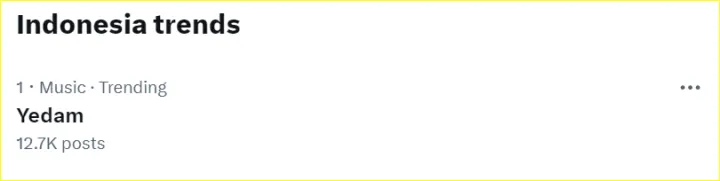 Yedam trending topic
