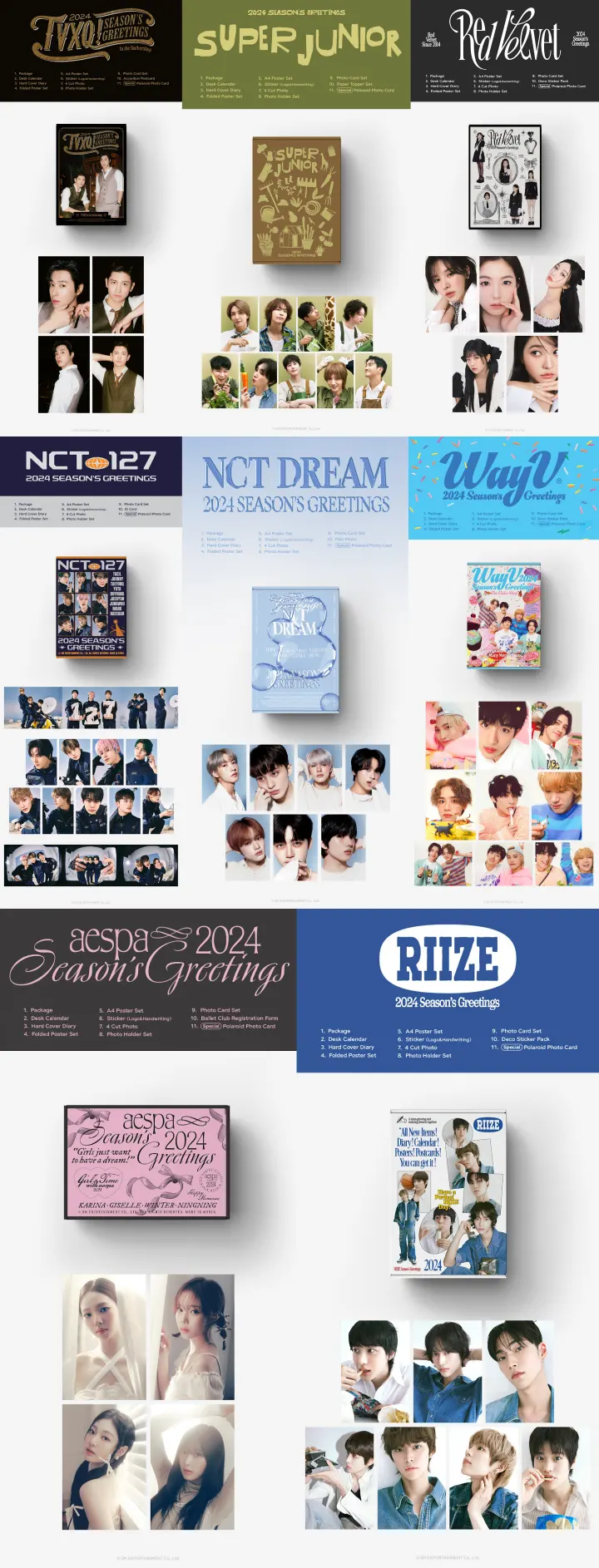 Season\'s Greetings artis SM Entertainment