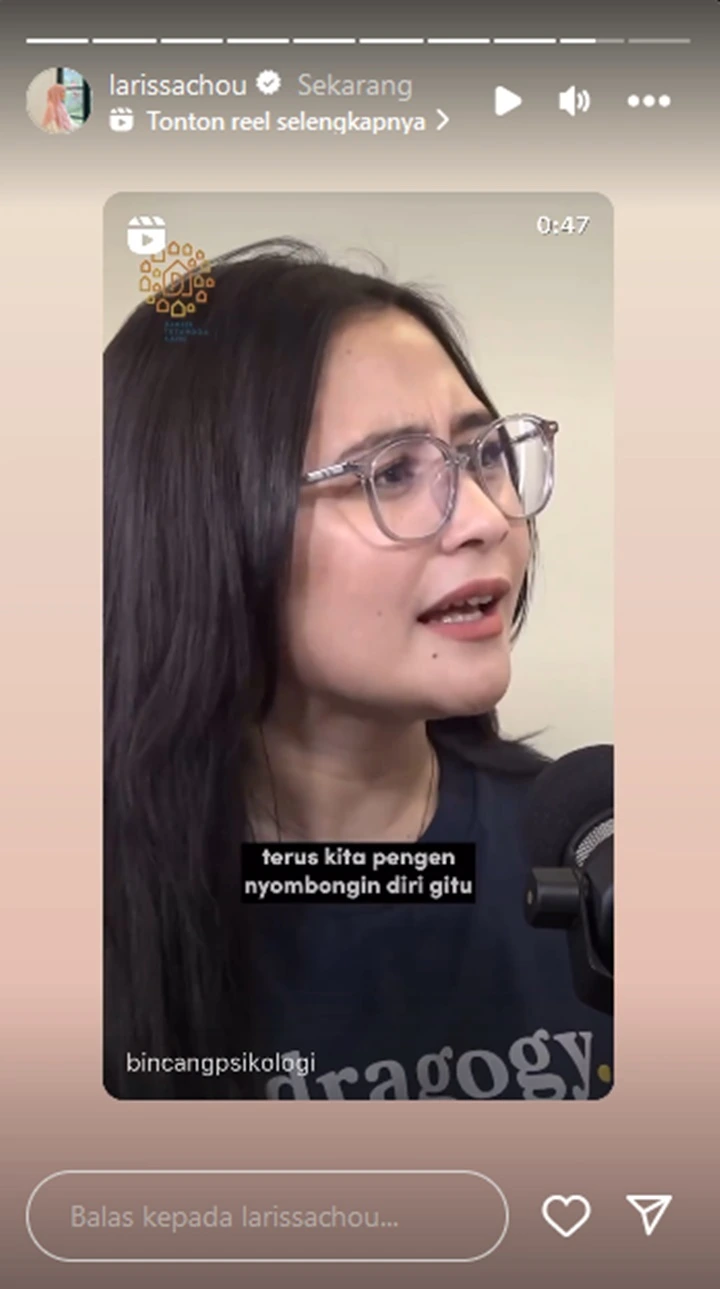 Larissa Chou Posting Video Prilly Latuconsina, Pesannya Menohok Banget