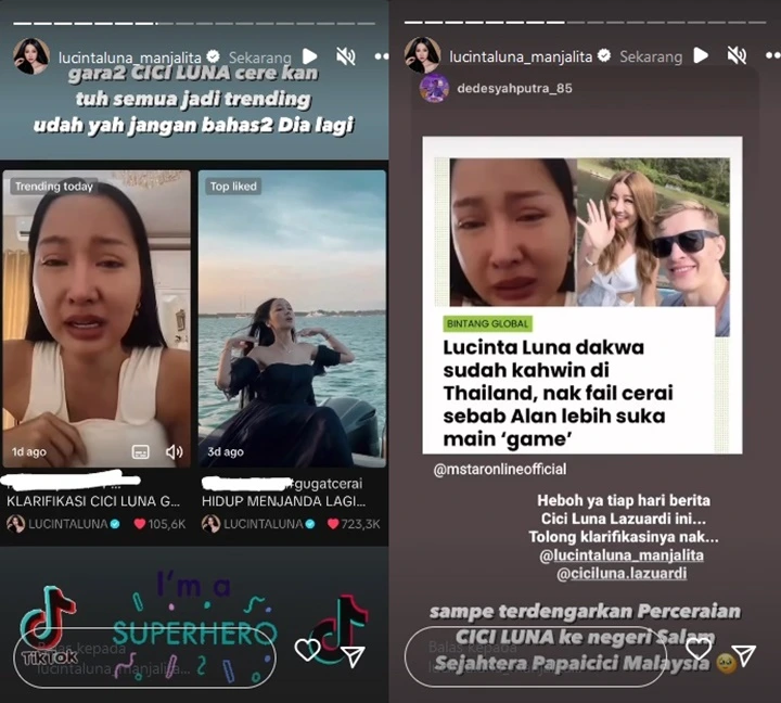 Kabar Perceraian Lucinta Luna Disorot Media Asing, Netizen Lokal Protes Keras