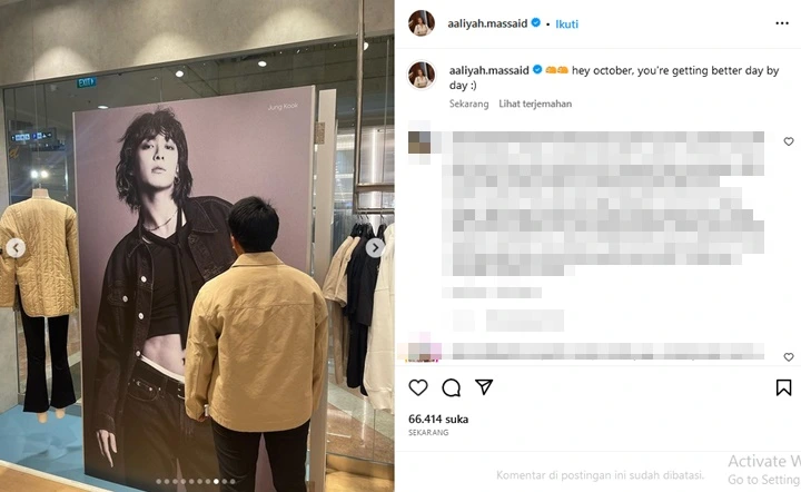 Giliran Aaliyah Massaid Pajang Foto Lucu Thariq Halilintar di Instagram