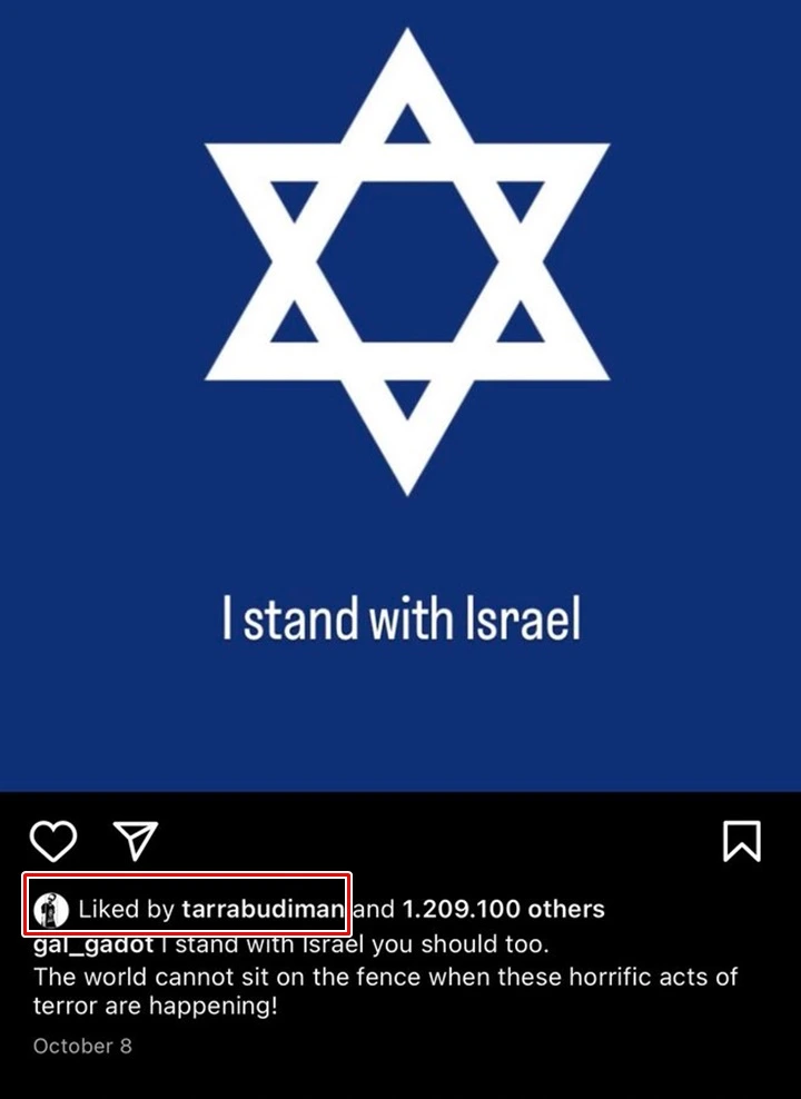 Tarra Budiman Ketahuan Like Postingan Pro Israel, Publik Geram