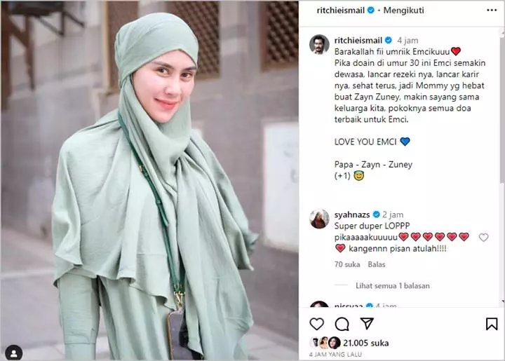 Jeje Govinda Tulis Doa Panjang di Momen Ultah Syahnaz Sadiqah, Ending-nya Bikin Penasaran