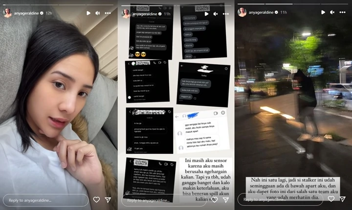 Anya Geraldine Diteror Stalker Hingga Dibuntuti ke Apartemen, Bukti Chat Bikin Ngeri