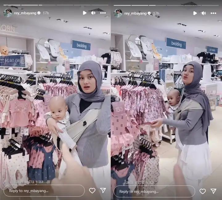 Posting Bucin, Rey Mbayang Bak Tampar Haters Usai Dinda Hauw Digunjing Soal Wajah Asli