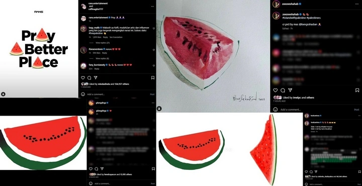 Artis Pamer Semangka Palestina