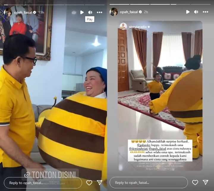 Gala Sky Kangen Vanessa Angel dan Bibi, Oma Dewi Rela Jadi Badut Untuk Hibur Sang Cucu