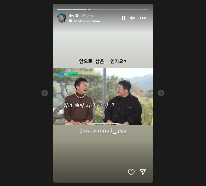 Fix Jadi Paman V BTS, Park Jin Young Siap Pasang Badan
