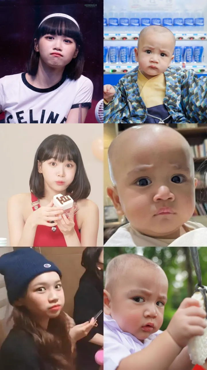 Kim Chaewon LE SSERAFIM mirip Rayyanza