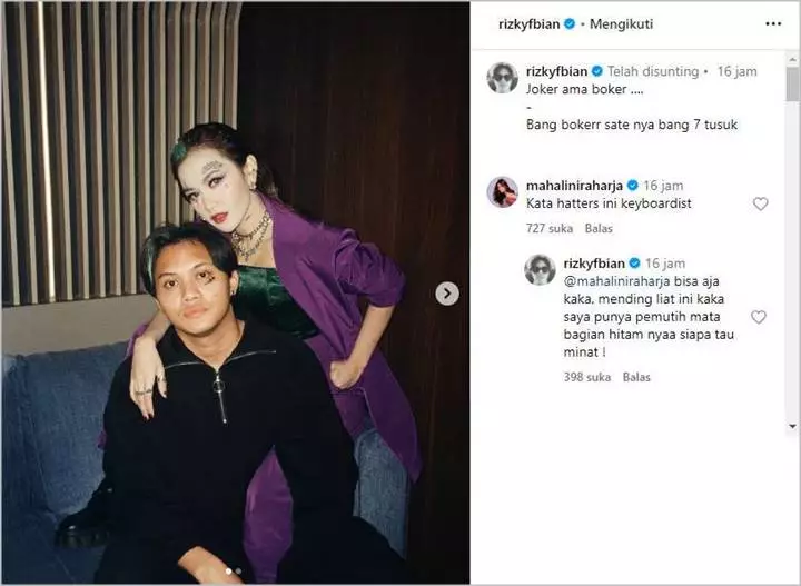 Mahalini Akhirnya Sindir Haters Yang Tuduh Dirinya Selingkuh dari Rizky Febian