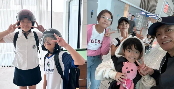Keluarga Lee Beom Soo Kini Tinggal di Bali, SoDa Siblings Sekolah Diantar Ojol