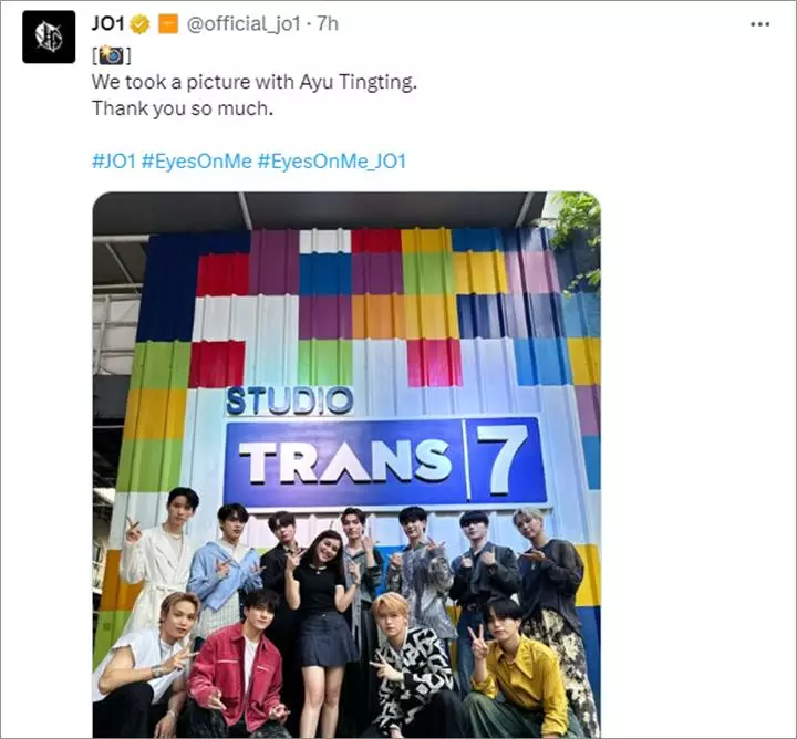 Ayu Ting Ting Mendadak Nongol di IG JO1, Aksi Kollab Bikin Kaget
