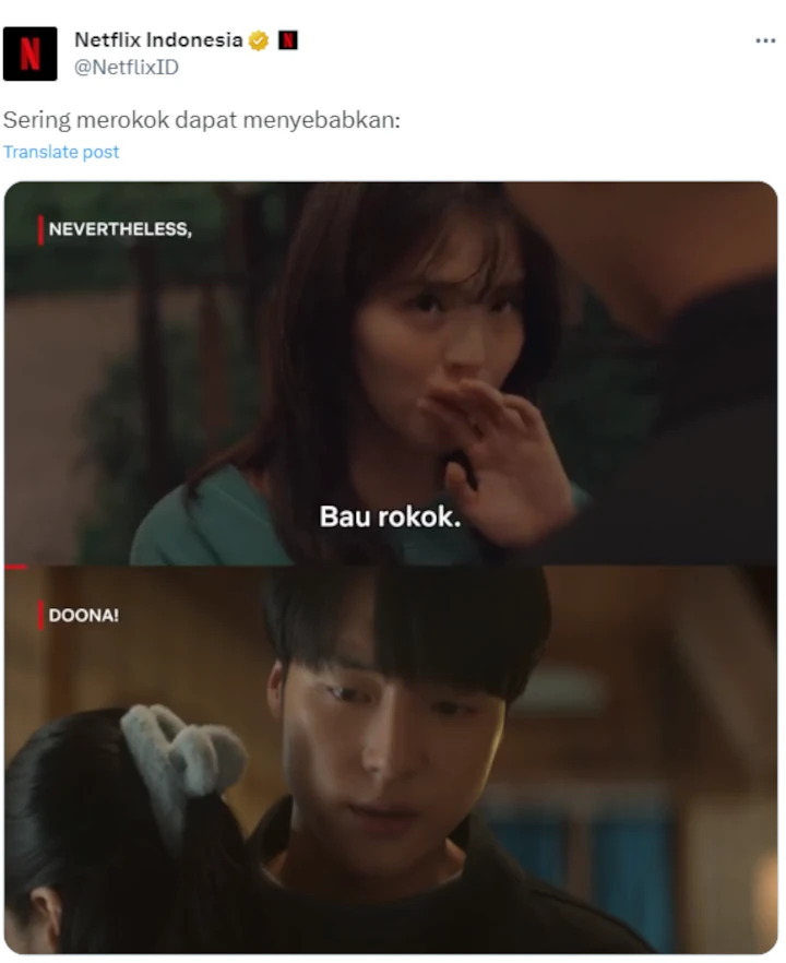 Kemesraan Pasangan \'Nevertheless\' & \'Doona!\' Rusak Gegara Rokok