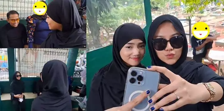 Fuji An Langsung Salami Doddy Sudrajat dan Mayang Kala Papasan di Area Makam Vanessa-Bibi
