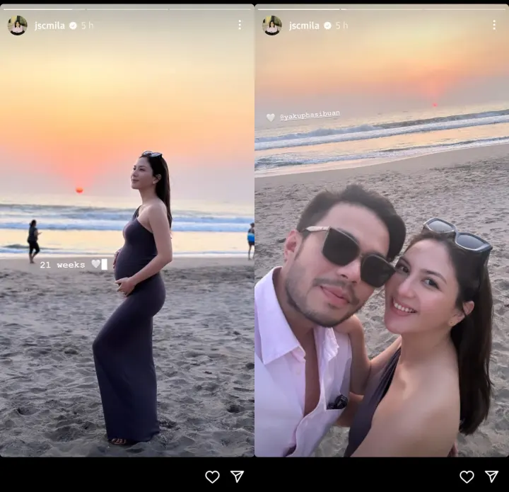 Jessica Mila menunjukkan baby bump