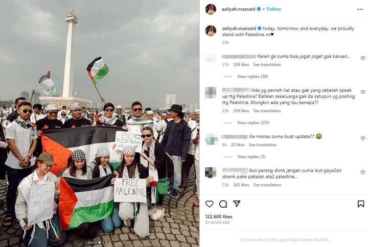 Rebecca Klopper Geram Aksi Demo Bela Palestina Malah Dihubungkan ke Politik