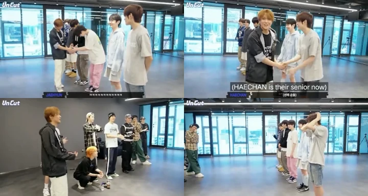 NCT NEW TEAM Bak Mahasiswa Diospek Saat Temui NCT 127 di Ruang Latihan