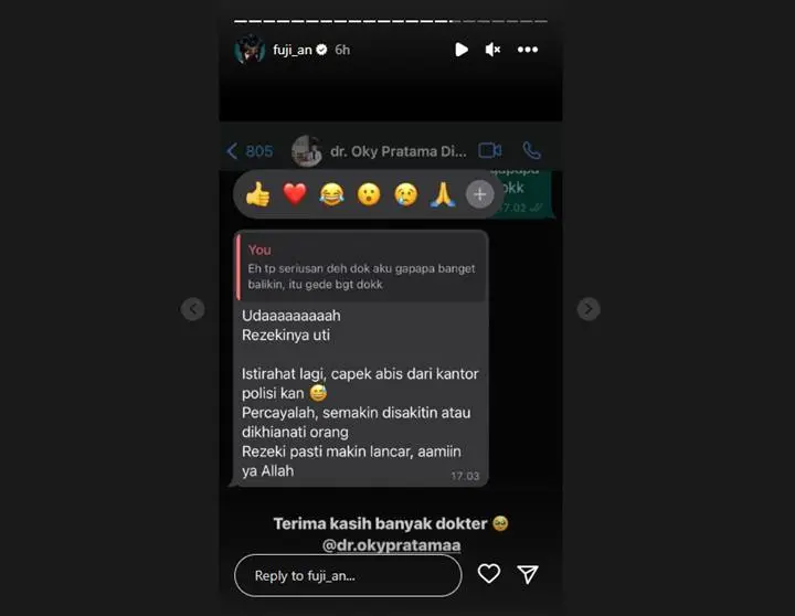 Fuji An Pamer Dapat Kado Rp 100 Juta di Tengah Masalah dengan Eks Karyawan