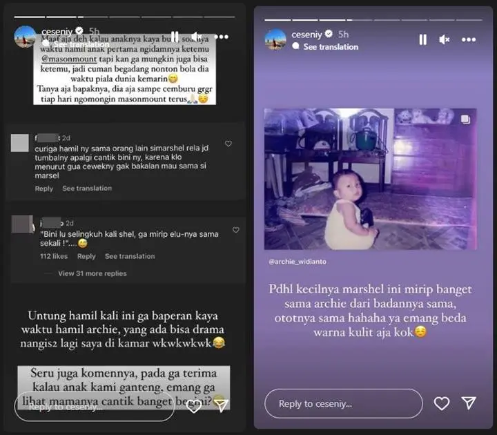 Cesen Jawab Tudingan Selingkuh Gegara Anak Tak Mirip Marshel Widianto