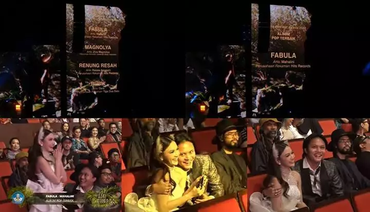 Mahalini Dihibur Rizky Febian Usai Insiden Salah Sebut Nama di AMI Awards 2023