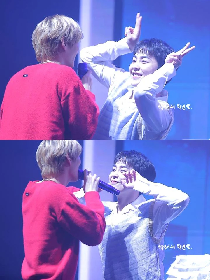 Xiumin Bertingkah Gemas