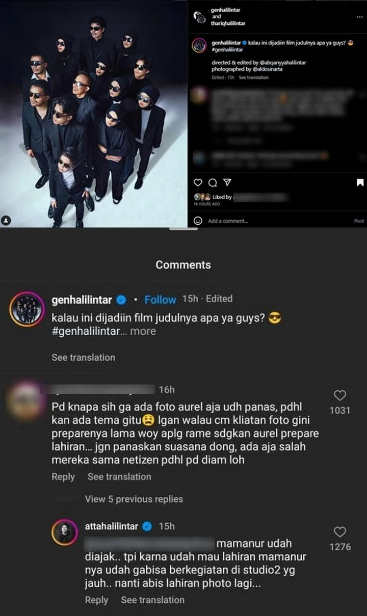Atta Halilintar Klarifikasi Soal Foto Keluarga Tanpa Aurel Hermansyah