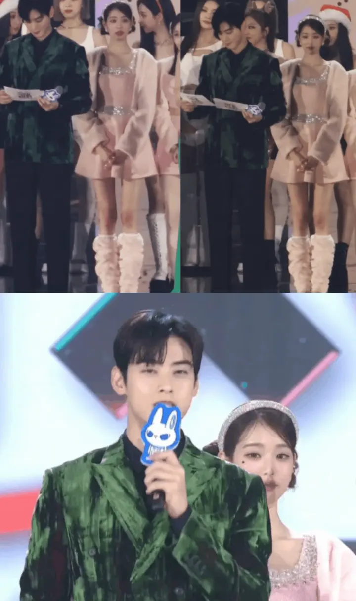 Cha Eun Woo ASTRO dan Jang Wonyoung IVE sebelahan