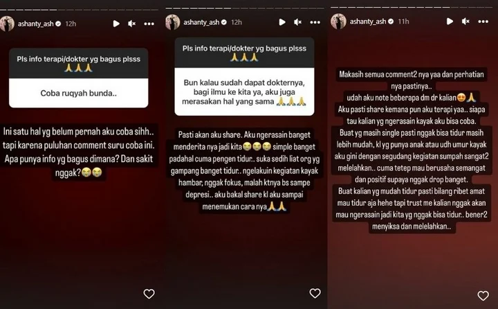 Ashanty Alami Gangguan Susah Tidur
