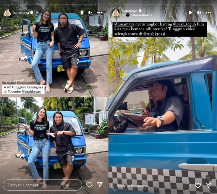 Luna Maya Bikin Heboh Usai Mendadak Jadi Sopir Angkot