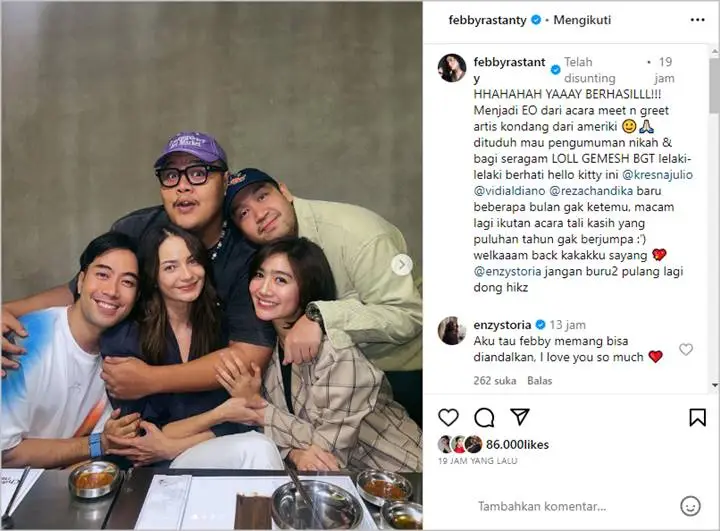 Febby Rastanty Dikira Bakal Sebar Undangan Nikah Gara-gara Enzy Storia