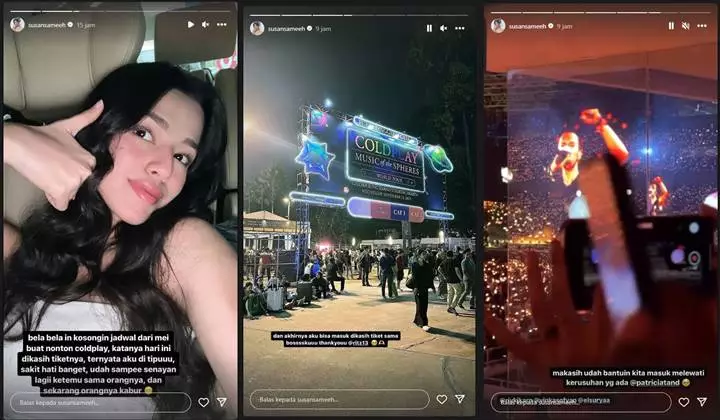 Susan Sameh Nyaris Gagal Nonton Coldplay Gara-gara Kena Tipu