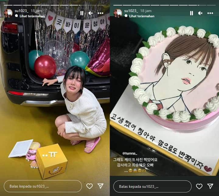 Shin Eun Soo Gagal Foto Pamitan buat \'Twinkling Watermelon\' Gara-Gara Kue