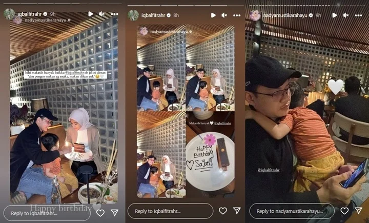 Kejutan Ultah So Sweet Adik Ipar Larissa Chou untuk Nadya Mustika Rahayu