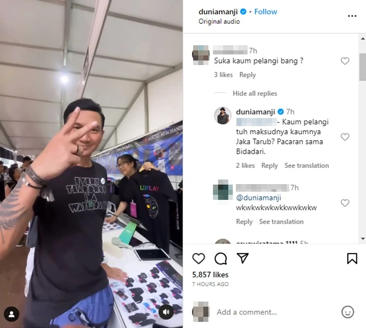 Anji Balas Kocak Tudingan Pro LGBT Imbas Nonton Konser Coldplay