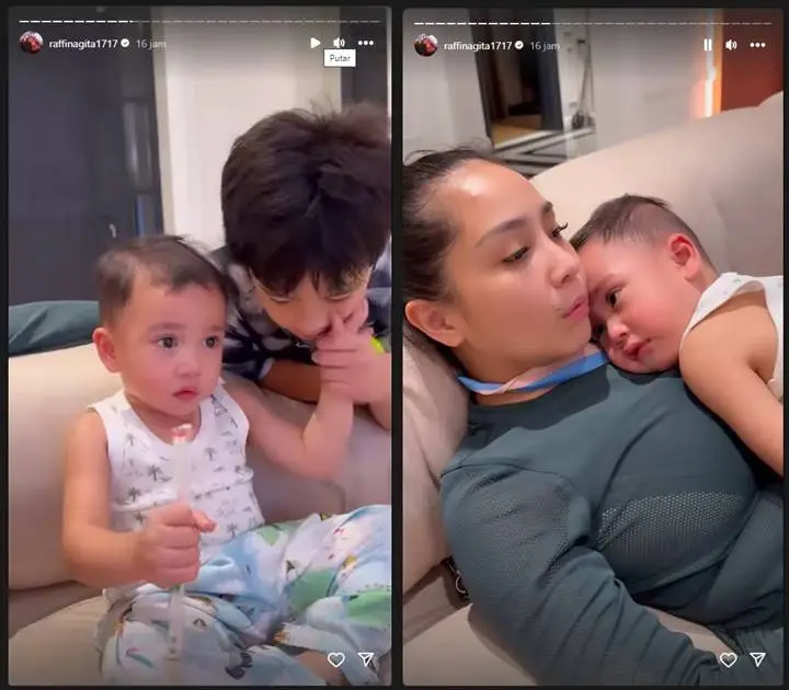 Raffi Ahmad Pamer Momen Rafathar Turun Tangan Bujuk Rayyanza ke Dokter